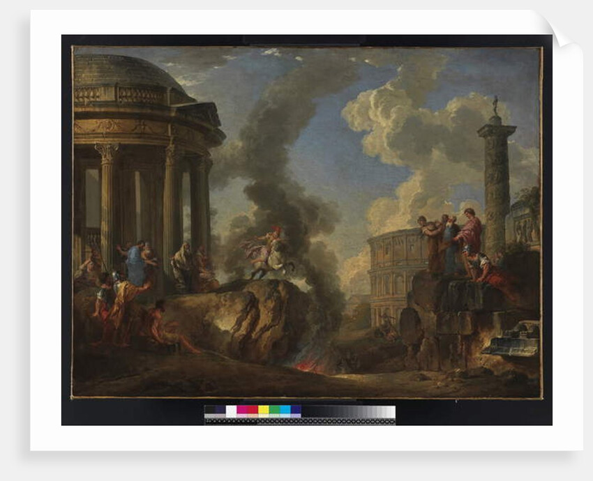 Marcus Curtius leaping into the gulf, c.1730 by Giovanni Paolo Pannini or Panini