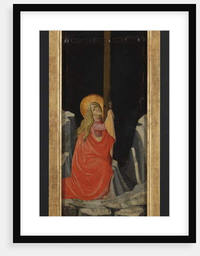 Mary Magdalene embracing the Cross, reverse by Giovanni dal Ponte