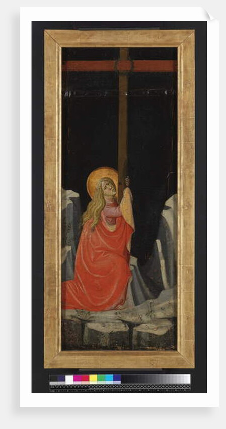 Mary Magdalene embracing the Cross, reverse by Giovanni dal Ponte
