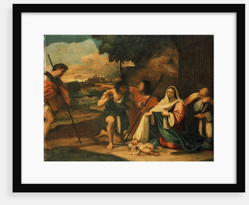 Adoration of the Shepherds, Pre-conservation, 1510 by Sebastiano del Piombo