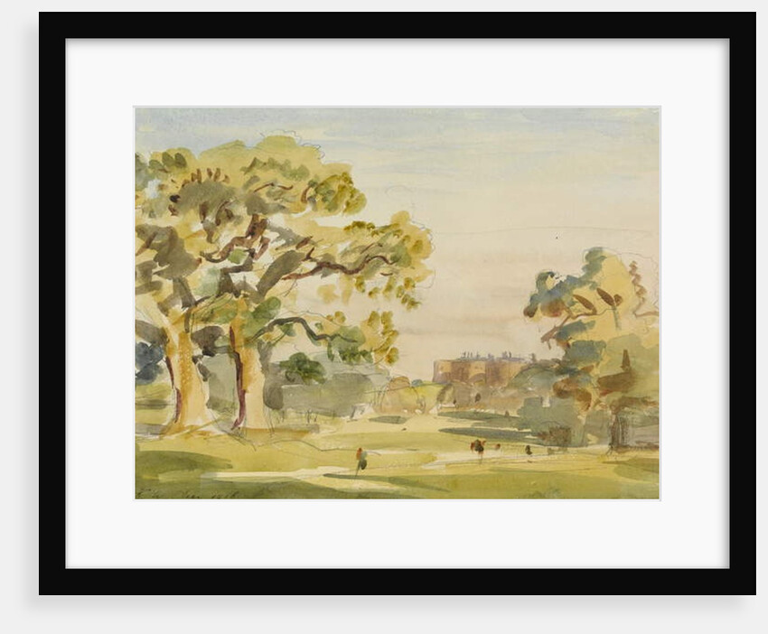 A view of Chirk Castle, 1916 by Philip Wilson Steer