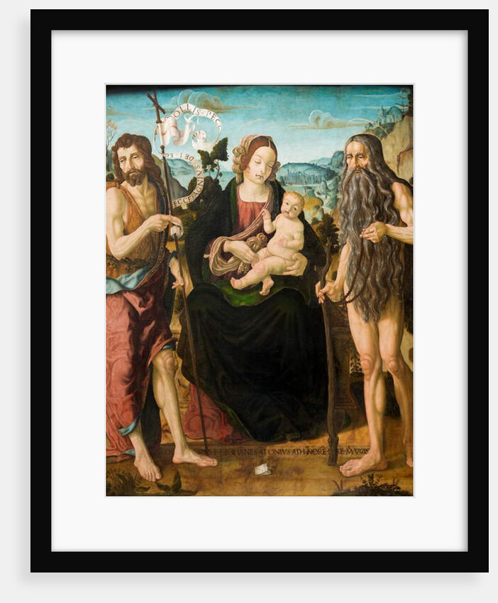 Virgin and Child between St. John the Baptist and St. Onuphrius by Neapolitan School