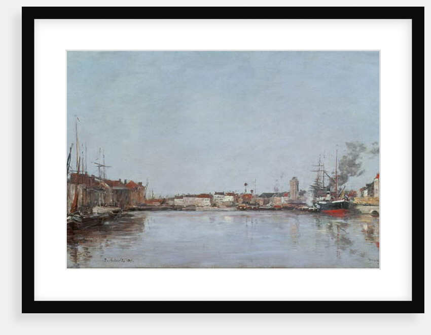 The Dutch Dock, Dunkirk, 1889 by Eugene Louis Boudin