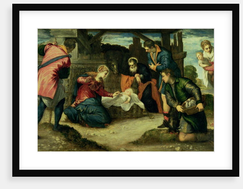 The Adoration of the Shepherds, 1540s by Jacopo Robusti Tintoretto