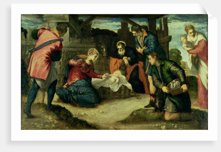 The Adoration of the Shepherds, 1540s by Jacopo Robusti Tintoretto