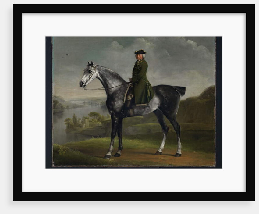 Joseph Smyth Esquire, Lieutenant of Whittlebury Forest, Northamptonshire, on a Dapple Grey Horse, c.1762-64 by George Stubbs