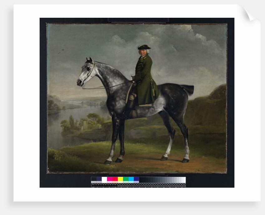 Joseph Smyth Esquire, Lieutenant of Whittlebury Forest, Northamptonshire, on a Dapple Grey Horse, c.1762-64 by George Stubbs