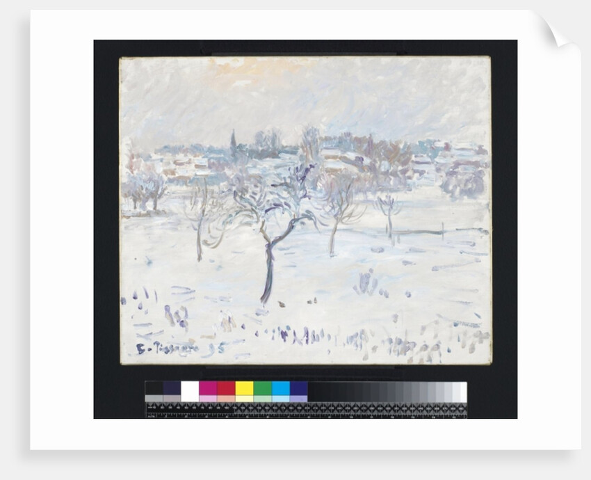 Snowy Landscape at Eragny with an Apple Tree, 1895 by Camille Pissarro