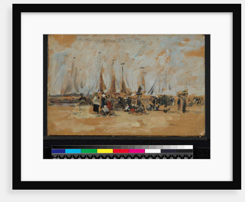Beach scene, possibly Harfleur, 1888-95 by Eugene Louis Boudin
