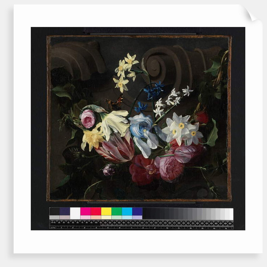 Festoon of flowers, before 1661 by Daniel Seghers