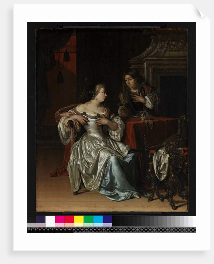 Tancred's servant presenting the heart of Guiscard in a golden cup to Guismond, 1675 by Adriaan van der Werff