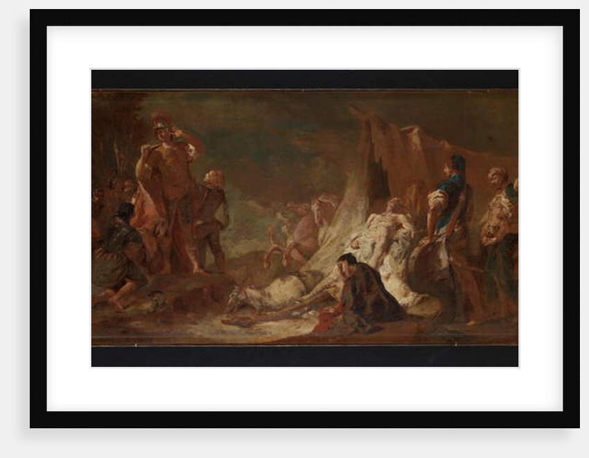 The death of Darius, before 1745 by Giovanni Battista Piazzetta