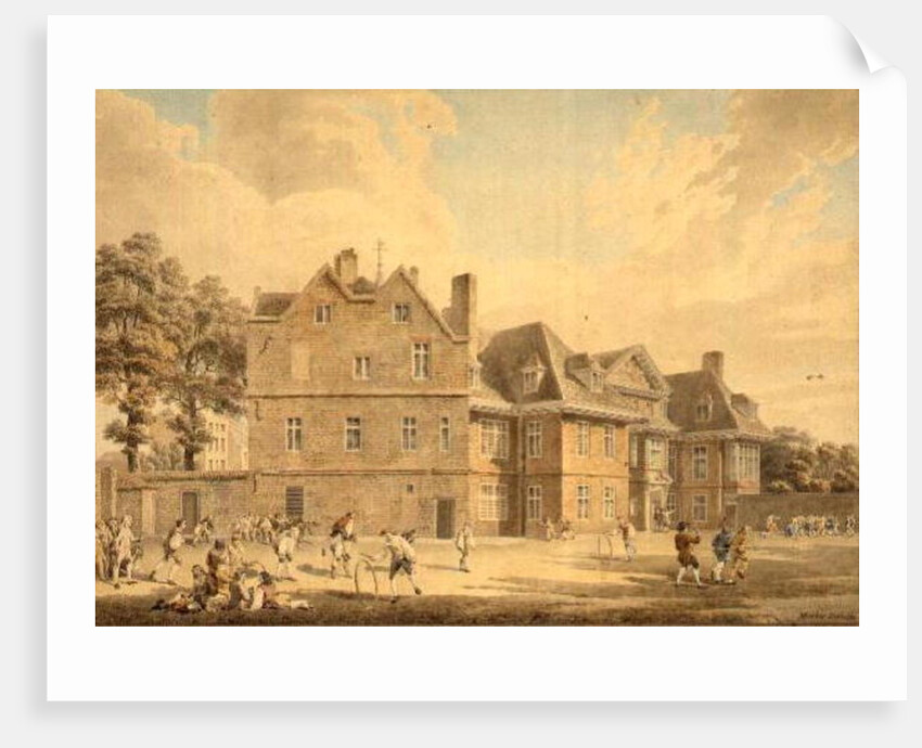The Old Manor House, Marylebone, as a School, 1791 by Michael Rooker