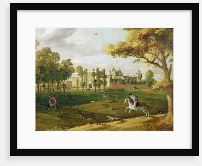 Nonsuch Palace in the time of King James I, early 17th century by Flemish School