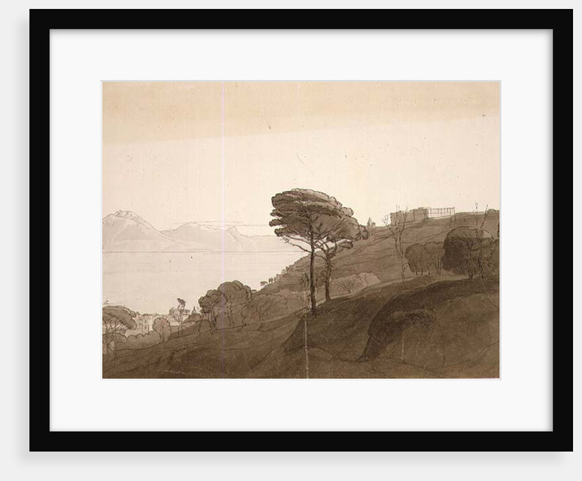 No.1621 View of the Bay of Naples and Mt. Lactarius, 1781 by Francis Towne