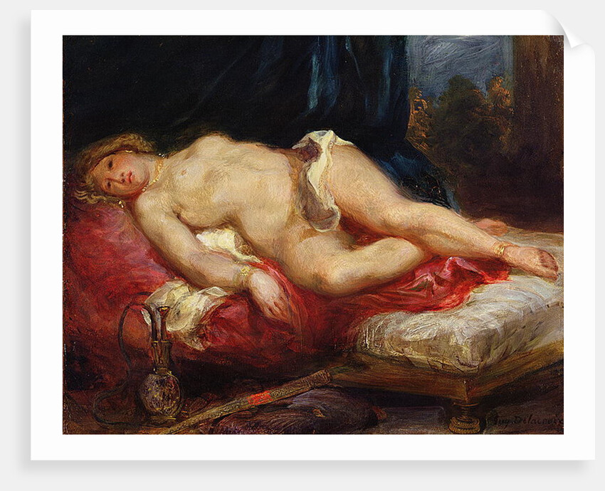 Odalisque, c.1825 by Ferdinand Victor Eugene Delacroix