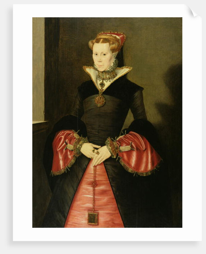 Unknown Lady from the court of King Edward VI c.1550-55 by Hans Eworth or Ewoutsz