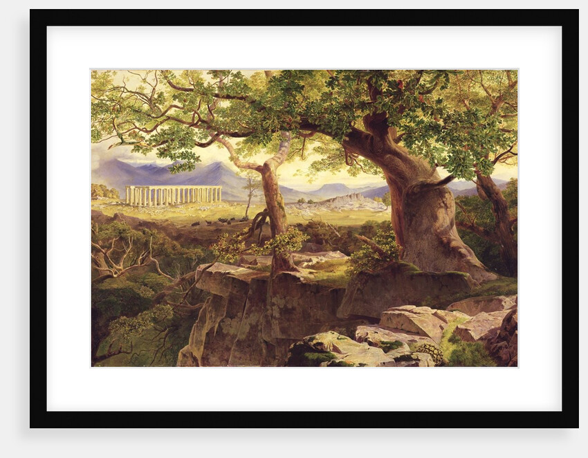 The Temple of Apollo, Bassae, 1854-55 by Edward Lear