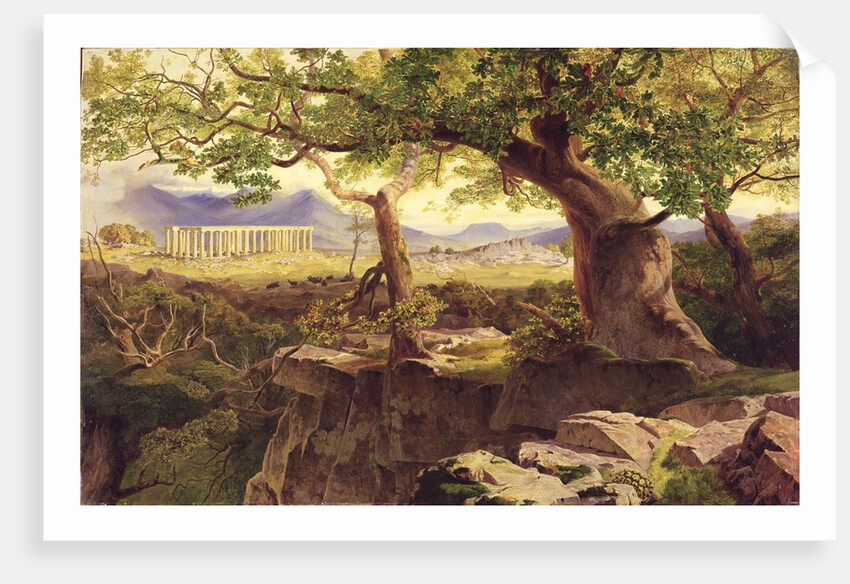 The Temple of Apollo, Bassae, 1854-55 by Edward Lear
