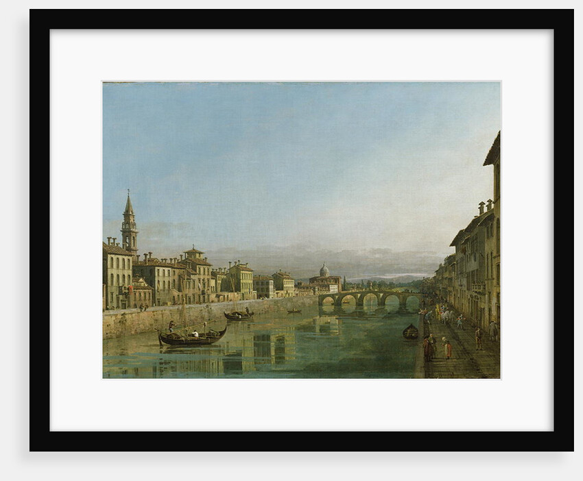 The Arno in Florence with the Ponte alla Carraia, c.1745 by Bernardo Bellotto