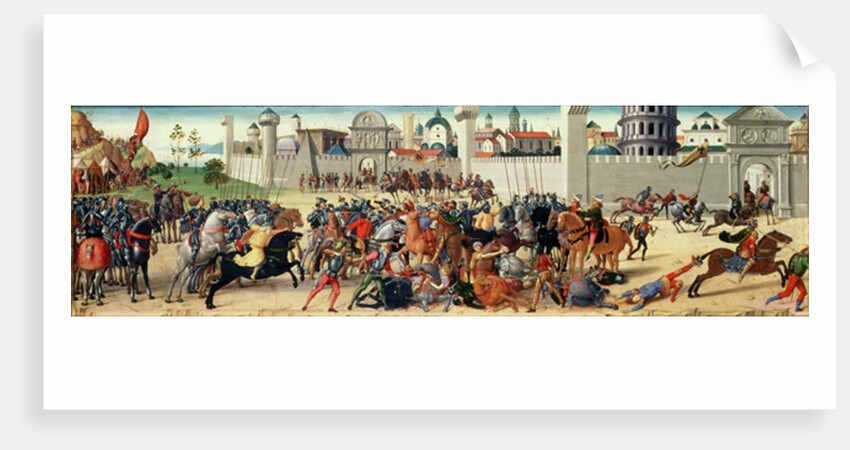 The Siege of Troy I: The Death of Hector, c.1490-95 by Biagio di Antonio
