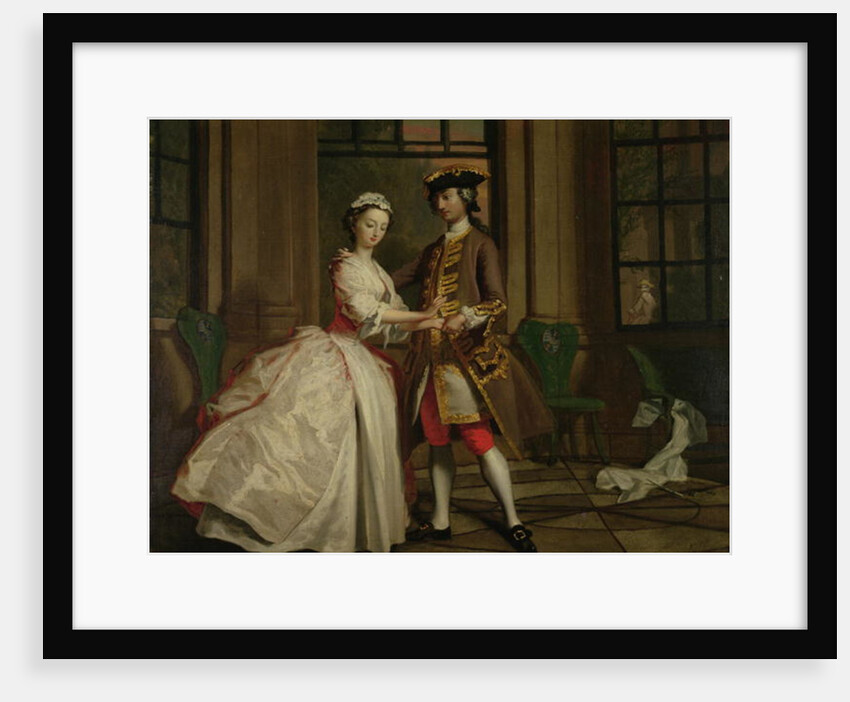 Pamela and Mr B. in the Summerhouse, from `Pamela: or Virtue Rewarded' by Samuel Richardson published 1740, c.1744 by Joseph Highmore