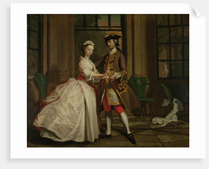Pamela and Mr B. in the Summerhouse, from `Pamela: or Virtue Rewarded' by Samuel Richardson published 1740, c.1744 by Joseph Highmore
