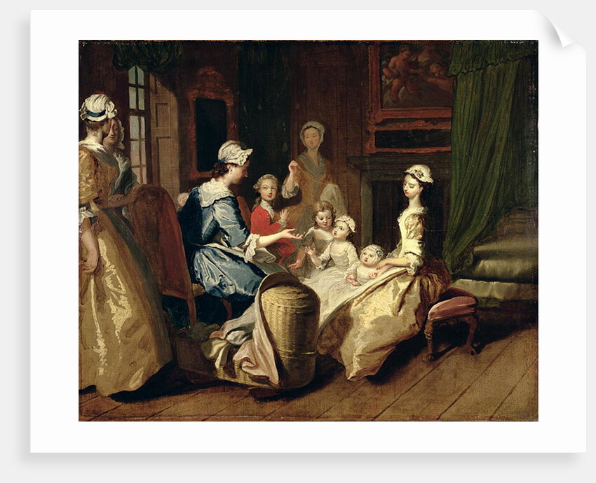 Pamela tells a nursery tale by Joseph Highmore