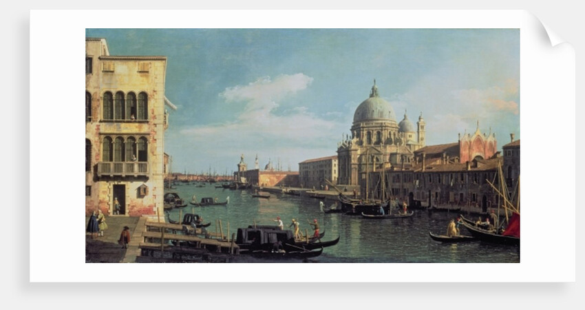 View of the Grand Canal: Santa Maria della Salute and the Dogana from Campo Santa Maria Zobenigo, early 1730s by Canaletto