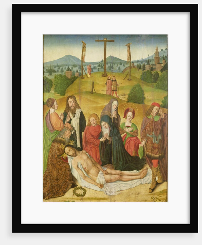 The Deposition, centre panel of triptych, late 15th-early 16th century by School French