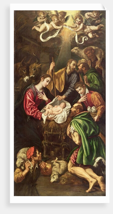 The Adoration of the Shepherds, c.1620 by Luis Tristan de Escamilla