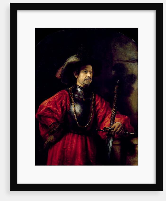 Portrait of a man in military costume, 1650 by Rembrandt Harmensz. van Rijn
