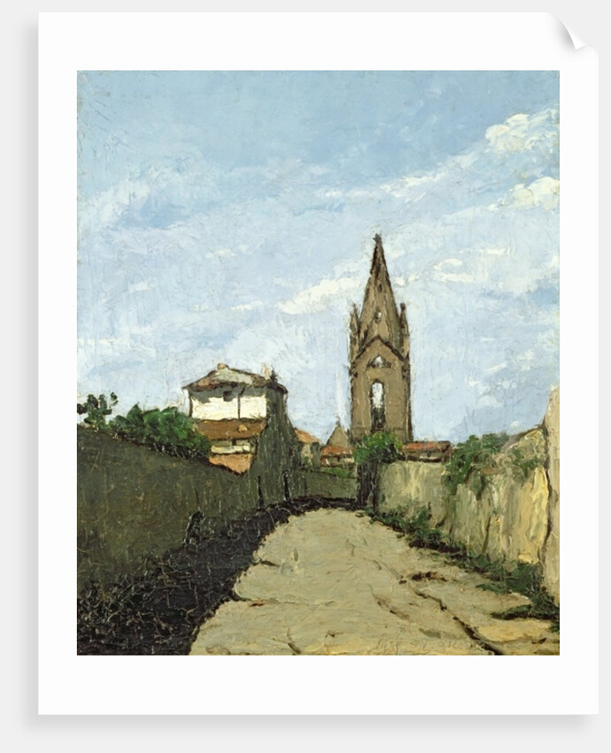 The Village Church, c.1866-70 by Antoine Fortune Marion