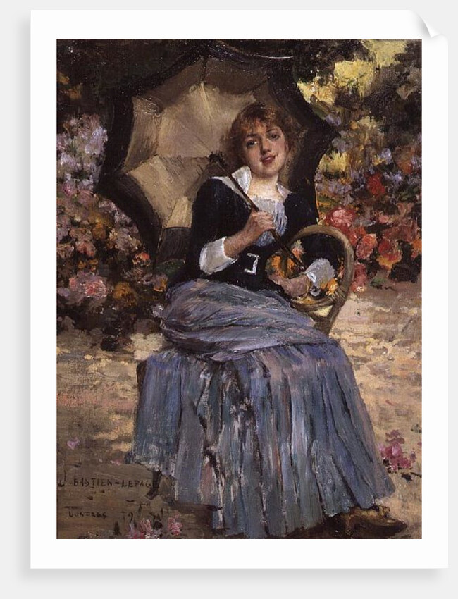 Girl with a sunshade, 1879 by Jules Bastien-Lepage