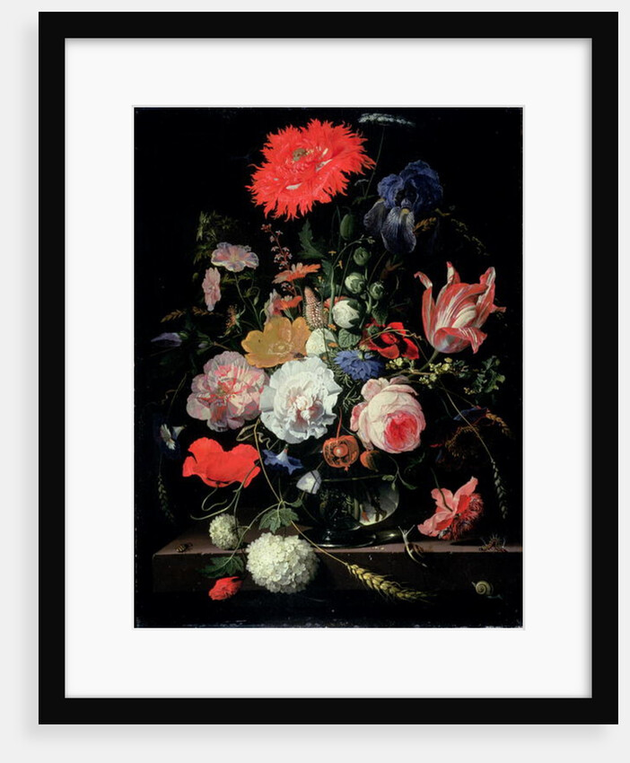 Flower piece by Abraham Mignon