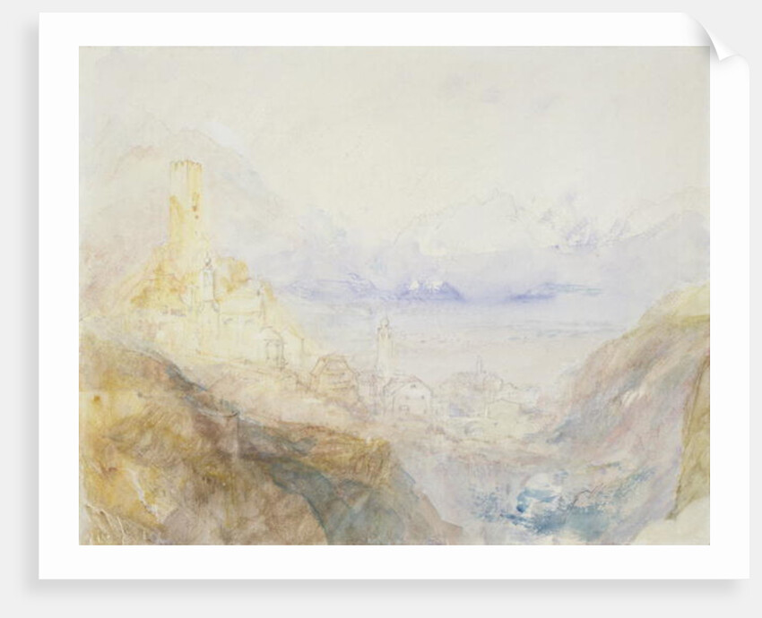 Hospenthal, Fall of St. Gothard, morning by Joseph Mallord William Turner