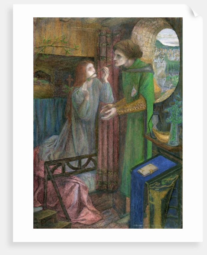 Clerk Saunders, 1857 by Elizabeth Eleanor Siddal