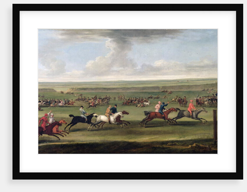 A race on the beacon course at Newmarket, c.1750 by John Wootton