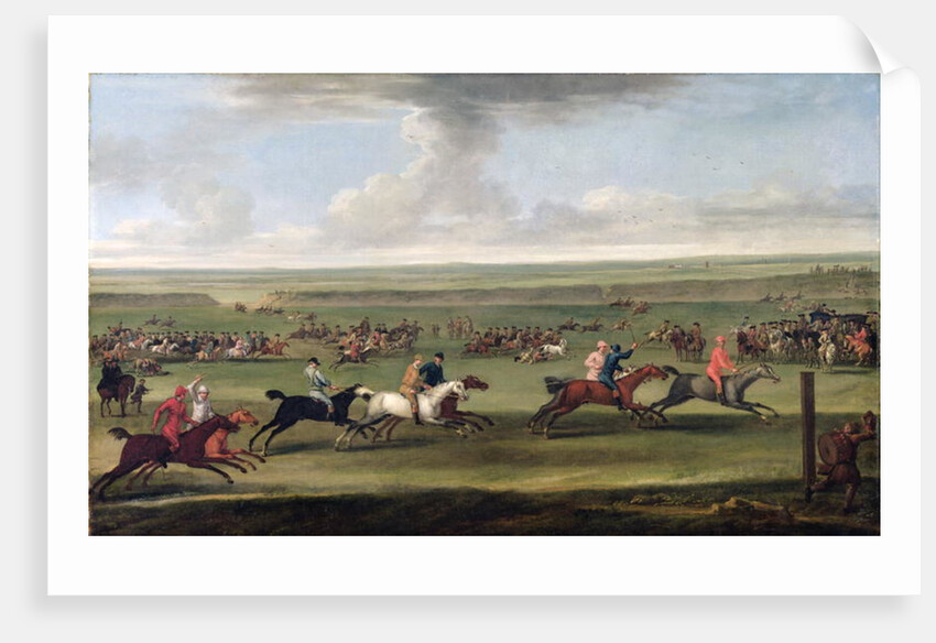 A race on the beacon course at Newmarket, c.1750 by John Wootton