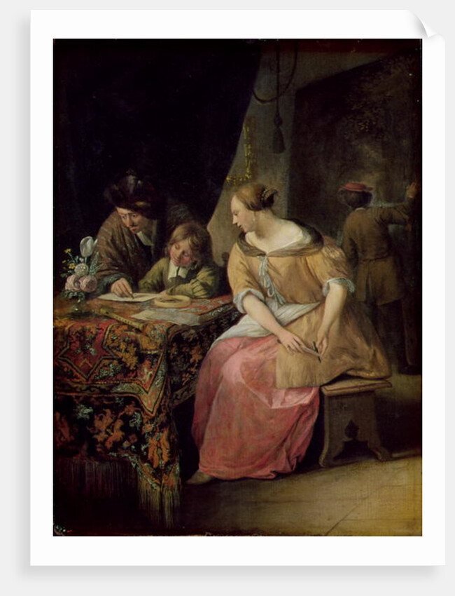 Interior with a Painter and his Family, c.1670 by Jan Havicksz. Steen