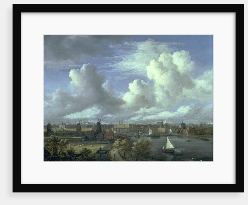 View on the Amstel looking towards Amsterdam, c.1675-70 by Jacob Isaaksz. or Isaacksz. van Ruisdael