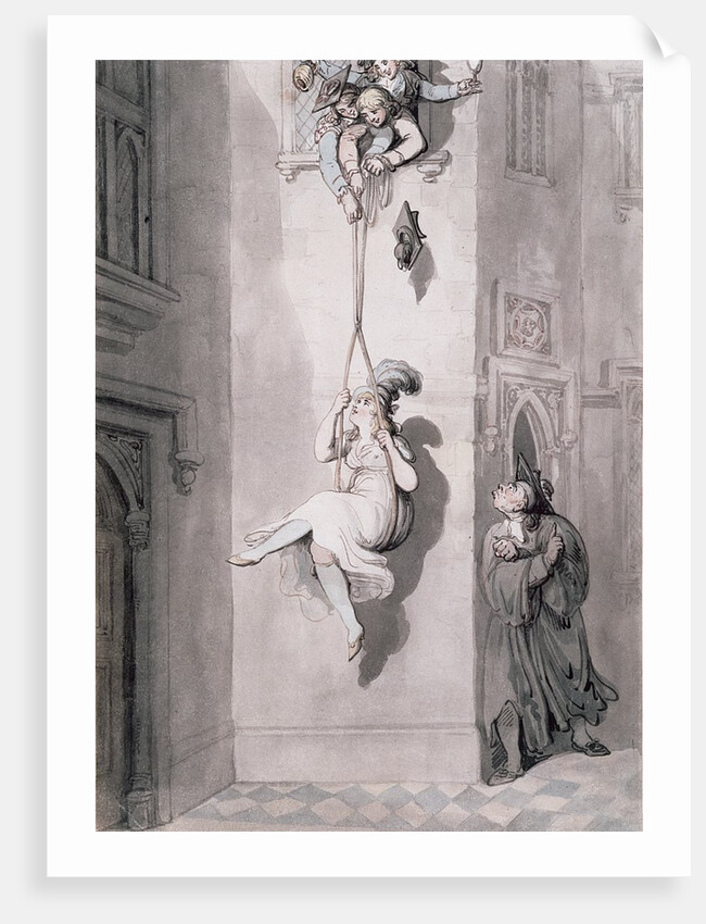 An old varsity trick, smuggling in a lady by Thomas Rowlandson