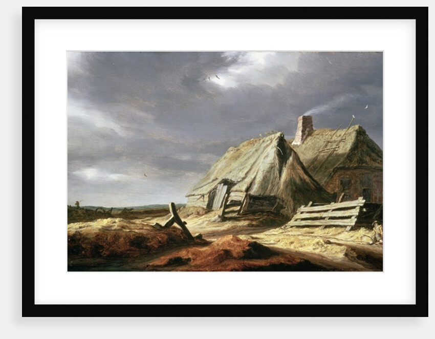 Farm Buildings in a Landscape, c.1625-28 by Salomon van Ruisdael or Ruysdael