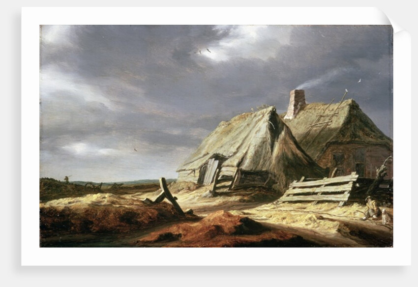 Farm Buildings in a Landscape, c.1625-28 by Salomon van Ruisdael or Ruysdael