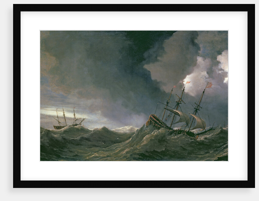 Storm at Sea by Willem van de II Velde