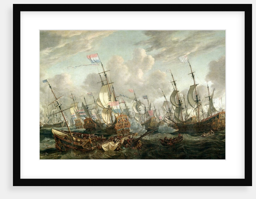 The Four Days' Battle, 1-4 June 1666 by Abraham Storck