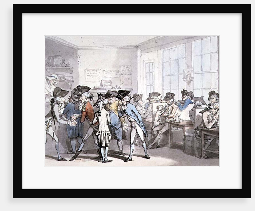 No.1732 A French Coffee House by Thomas Rowlandson