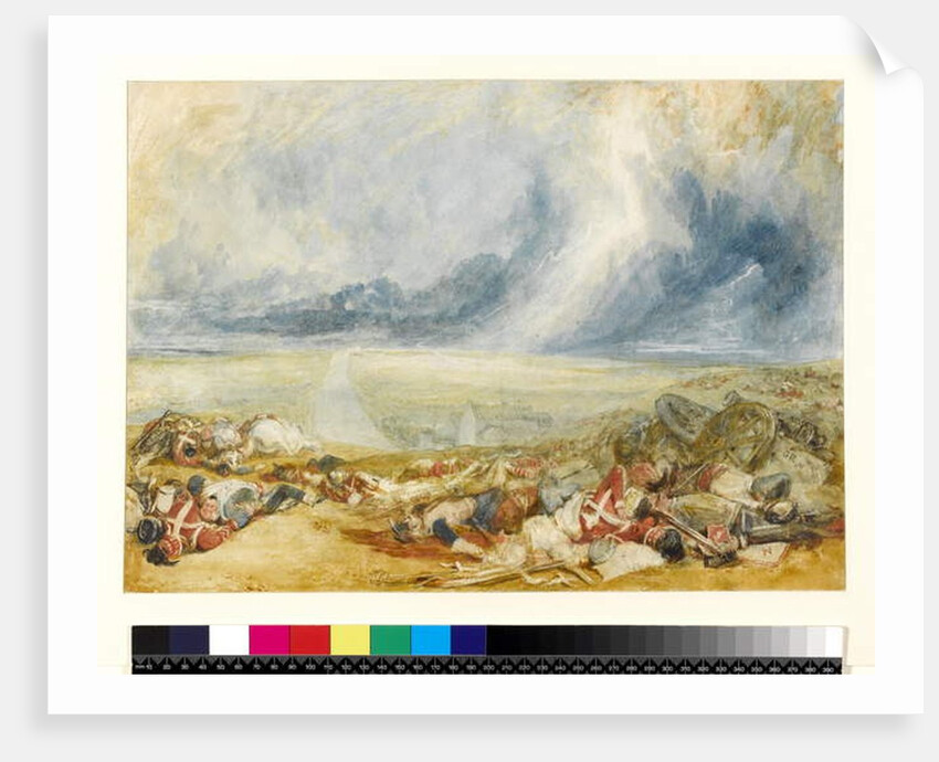 The Field of Waterloo, c.1817 by Joseph Mallord William Turner