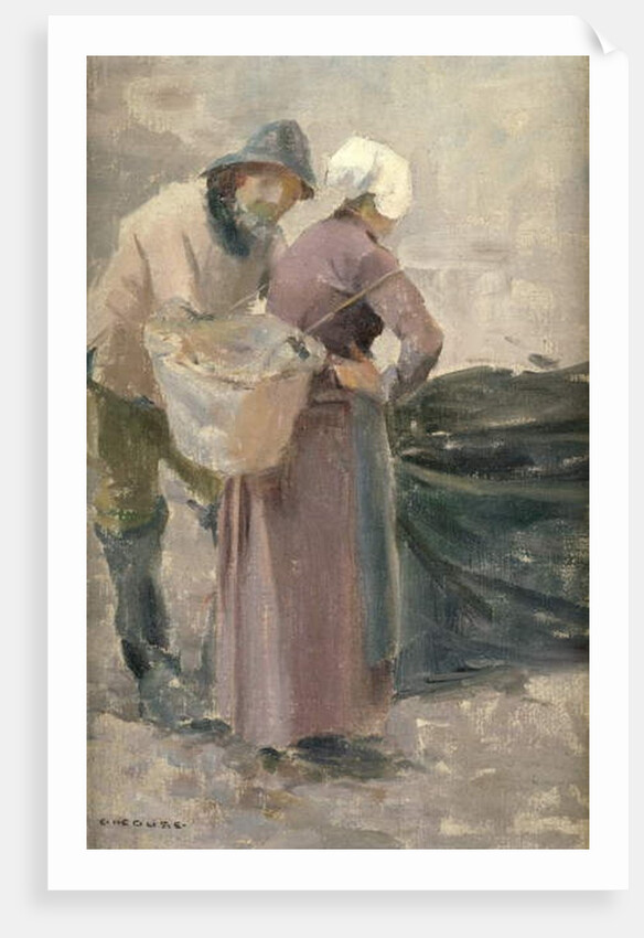 The Housewife Looking at the Fisherman's Catch, c.1900 by Eanger Irving Couse