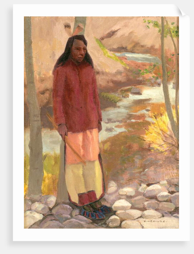 Study of Umatilla Indian, Columbia River, 1897 by Eanger Irving Couse